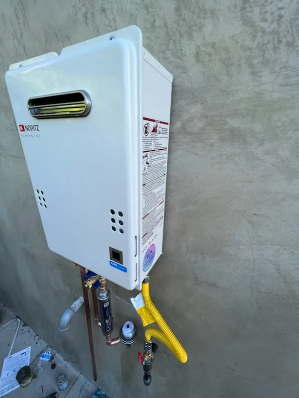 Tankless water heater installation for Lakeside Landing homes